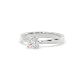 Sstringz Classic Oval Solitaire Moissanite Engagement Ring – 925 Silver