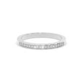 Luxury Channel-Set Moissanite Diamond Sleek Band Ring