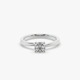Premium Solitaire Round-Cut Engagement Ring in 925 Silver | Sstringz
