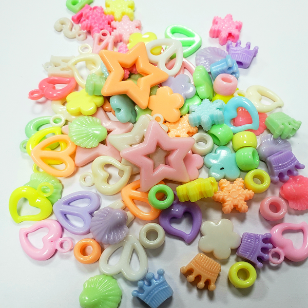 PASTEL BEADS MIX (PACK OF 20 GRAMS)