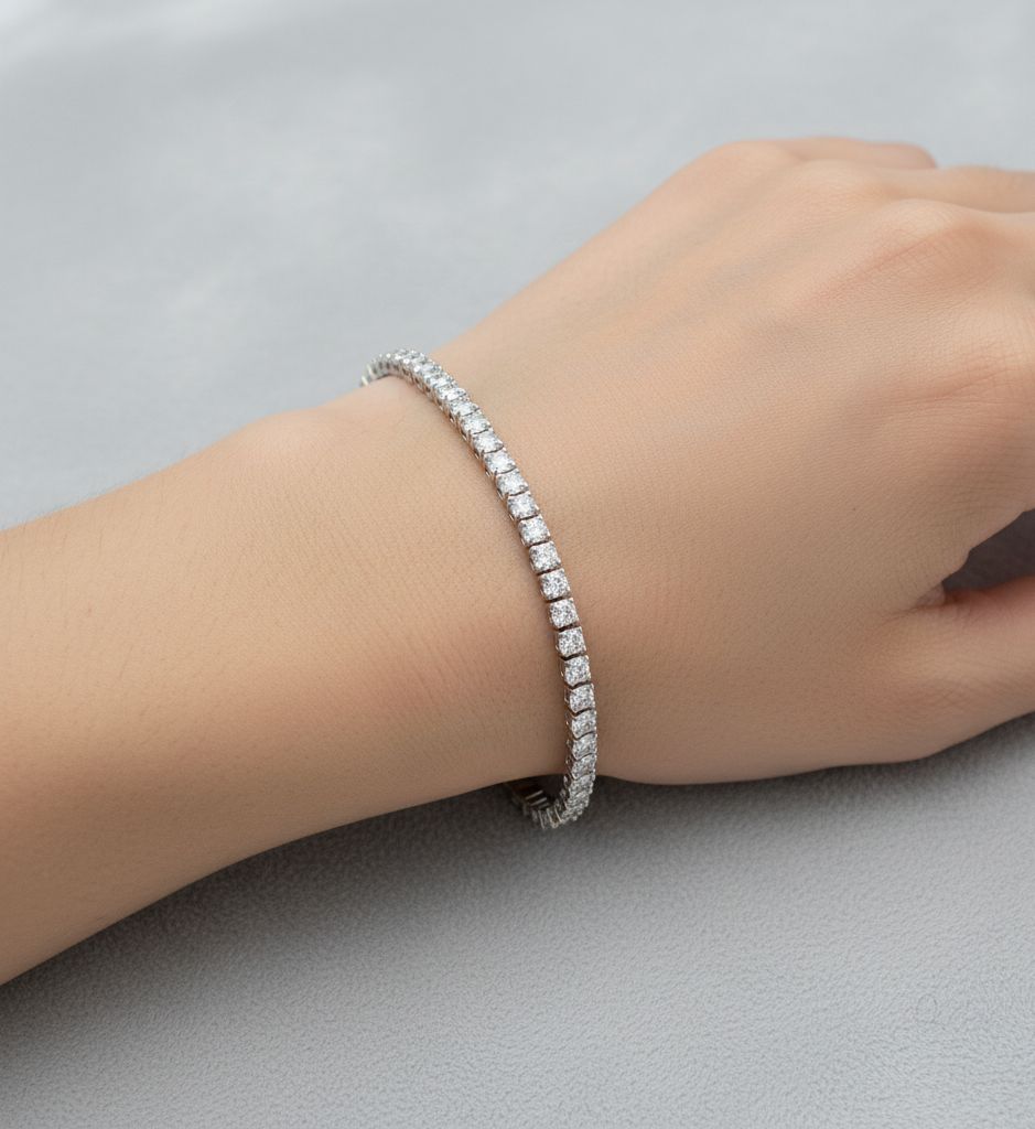 Classic Moissanite Diamond Tennis Bracelet
