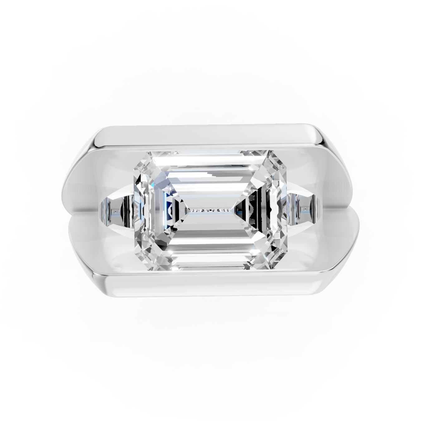 Luxe Emerald-Cut Solitaire Statement Ring