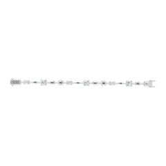 Luxury Multi-Shape Moissanite Diamond Tennis Bracelet