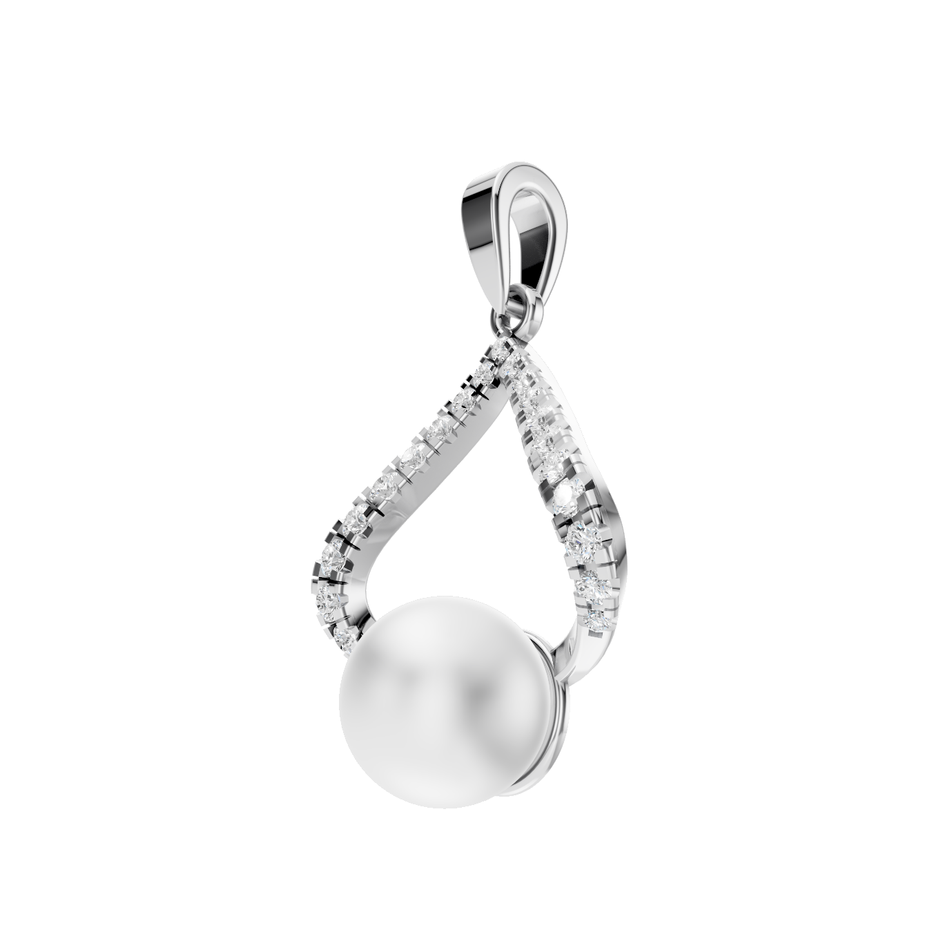 Teardrop Pearl Pendant