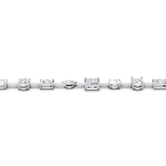 Luxury Multi-Shape Moissanite Diamond Tennis Bracelet