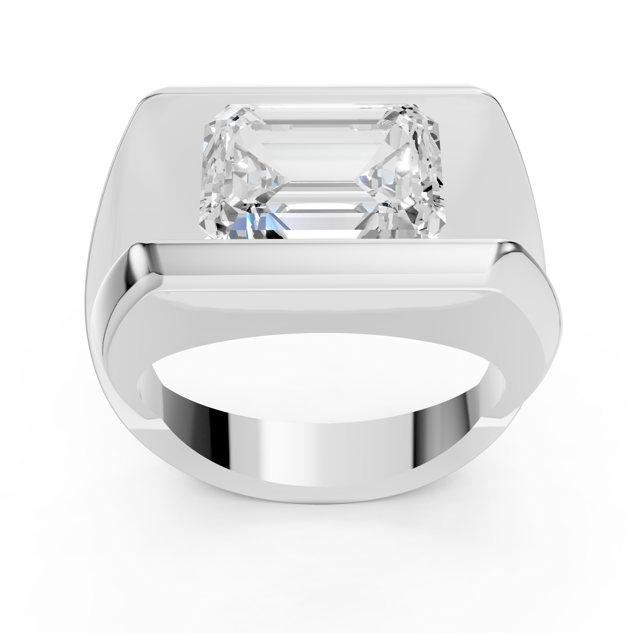Luxe Emerald-Cut Solitaire Statement Ring