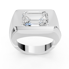 Luxe Emerald-Cut Solitaire Statement Ring