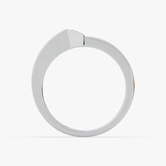 Solitaire Band with Bezel-Set Moissanite Diamonds – Sstringz