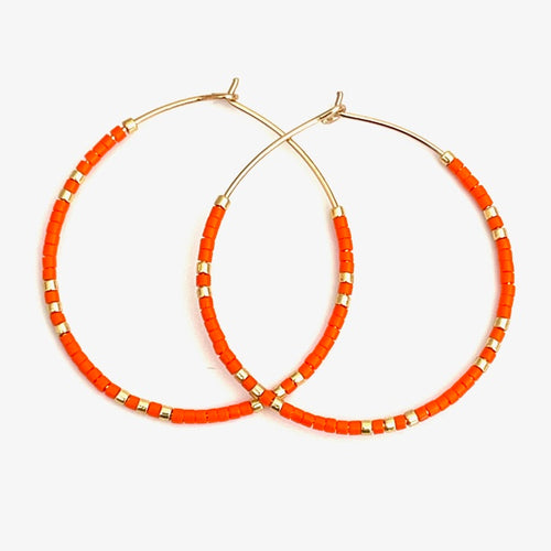 Gilded Mirage Earrings - Orange