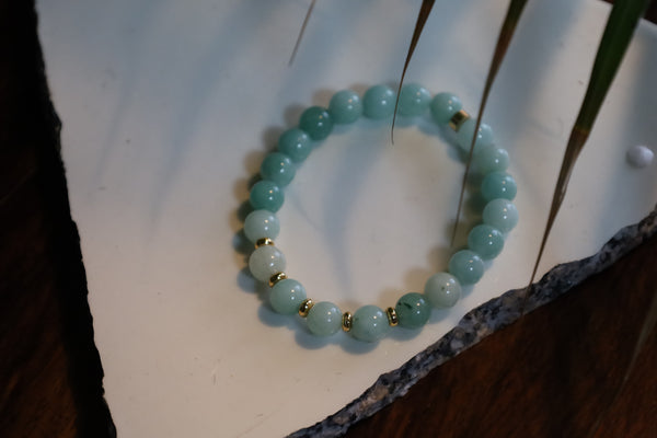Blue Amazonite gemstone bracelet