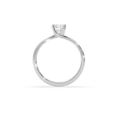 Sstringz Classic Oval Solitaire Moissanite Engagement Ring – 925 Silver