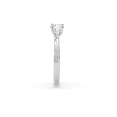 Sstringz Classic Oval Solitaire Moissanite Engagement Ring – 925 Silver
