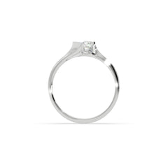 Sstringz Princess-Cut Solitaire Ring in Sterling Silver