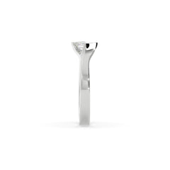 Sstringz Princess-Cut Solitaire Ring in Sterling Silver